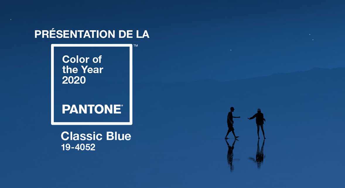 Couleur PANTONE de l’année 2020 : CLASSIC BLUE 19-4052