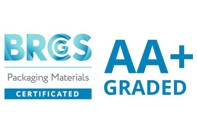Graphique de certification BRCGS Packaging Materials AA+